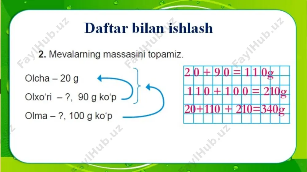 daftar bilan ishlash. matematika daftar yechimlari - Page 2