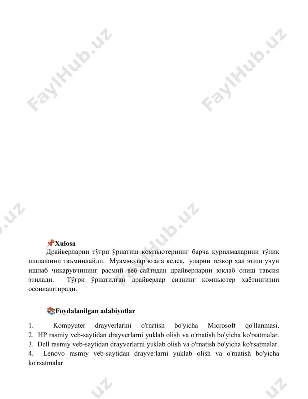 drayverlarni kompyuterlarga qanday urnatiladi - Page 5