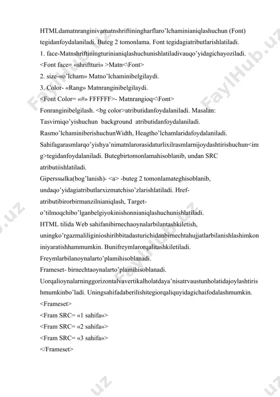 html tilida sarlavhalar yaratish - Page 4