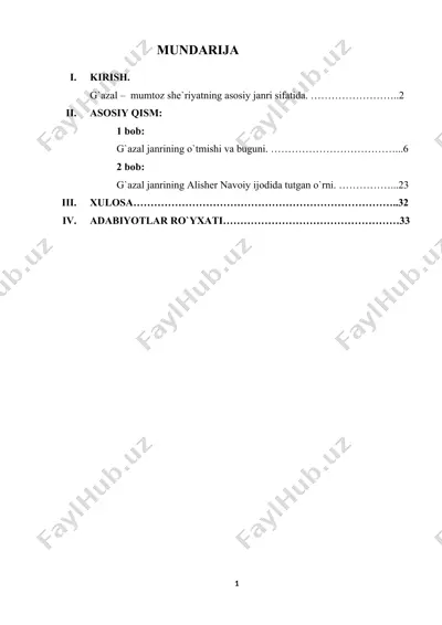 g`azal janri — DOCX