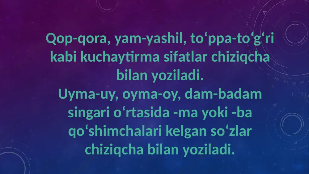 o'zbek adabiy tilida chiziqcha bilan yozish - Page 3