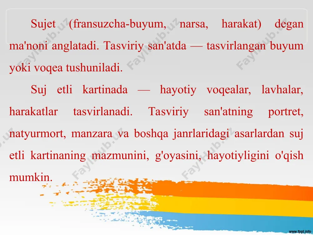 17-18-mavzu rangtasvirda sujetli kartina eskizini ishlash 6-sinf - Page 4
