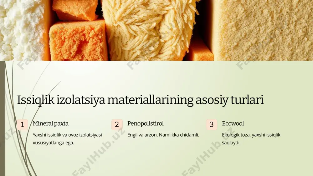 pardozlash va issiqlik izolyatsiya materiallari - Page 4