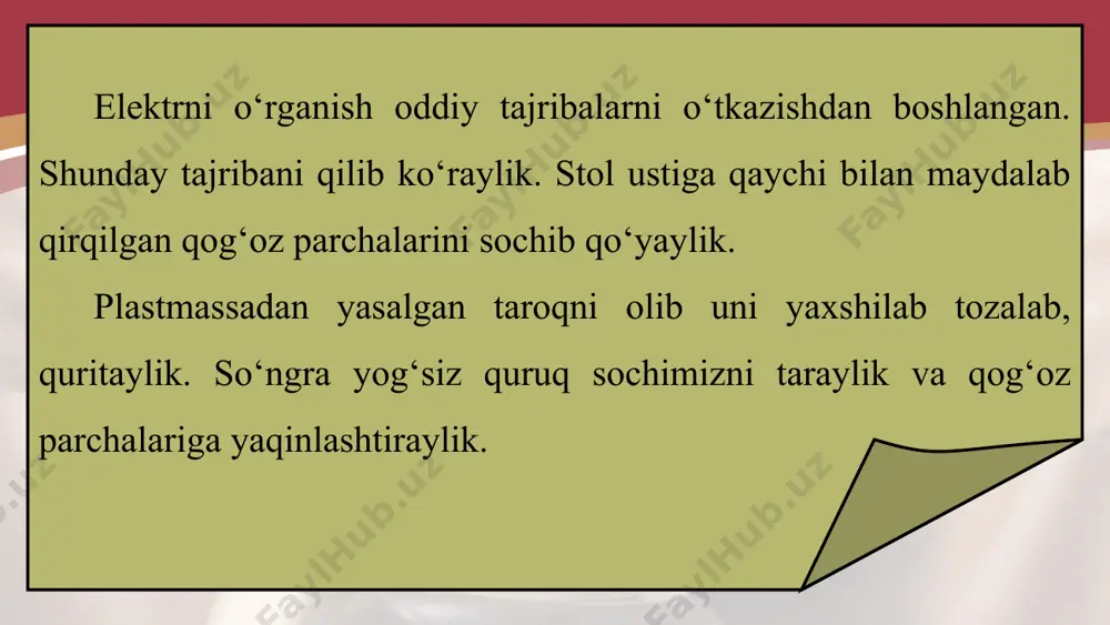 jismlarning elektrlanishi 6-sinf - Page 5