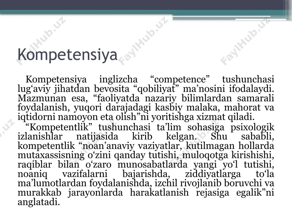 o'qituvchining kasbiy kompetensiyasining nazariy asoslari - Page 3