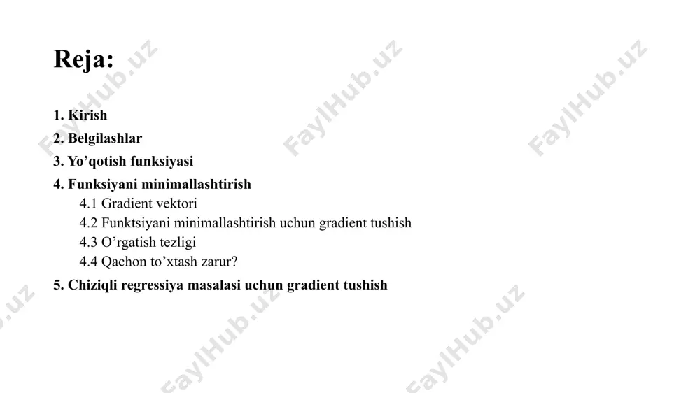 chiziqli regressiya - Page 2