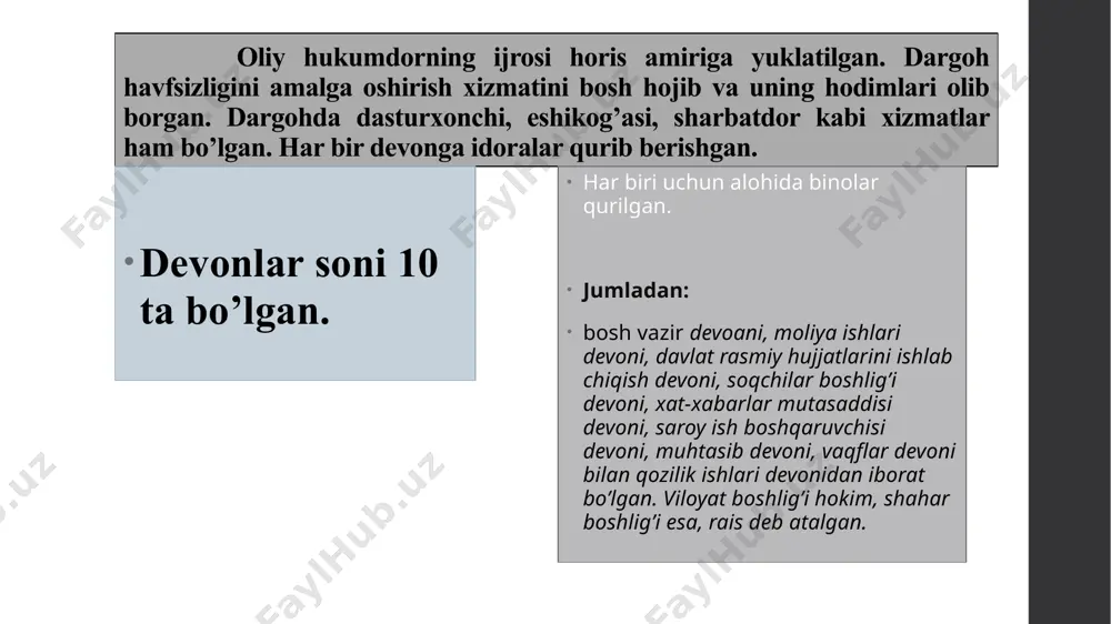 mamlakatlari orasida birinchilikda turib, ularni bu noyob mahsulot bilan ta’minlab kelganini alohida ta’kidlash lozim. ,,samarqand qog’ozi kabi qog’ozni , -deb yozgan edi x asr tarixchisi istaxriy, -ashisha idishlar) bezaklar, deraza uchun oyna ishlab chiqarish, kulolchilik (ayniqsa, sopol idish, buyumlarni sirlash) borasida katta tajribaga ega bo’lingan. ko’nchilik, gilam to’qish, misgarlik, qurolsozlik, temirchilik, kunjut, chigit, zig’ir, kanopdan may olish kabi o’nlab sohalar faoliyat ko’rsatib, jamiyat hayotini yaxshilashda muhim o’rin tutgan. somoniylar davrida konchilikka ham katta e’tibbor berilgani ma’lum. farg’ona vodiysida bu borada katta ko’lamdagi ishlar amalgam oshirilib, axsikat, navqotda oltin, kumush, yuqori nisoda toshpaxta (astbest), qatron, kumush, oltin, feruza, temir, mis, qo’rg’oshin, isfara tog’larida toshko’mir, qora, qizil ranglardagi talk slyuda, so’x yaqinida simob, o’zgandda novshadil konlari ishlab turgan. shuningdek farg’onada bu vaqtda tuz, neft kabi qimmatli xom ashyolar ham qazib olingan. tuz konlari iloqda ohangaron vodiysi mavjud edi. ammo bu yerda asosan kumush, qo’rg’oshin qazib olishga zo’r berishgan. bundan tashqari mazkur vodiy …