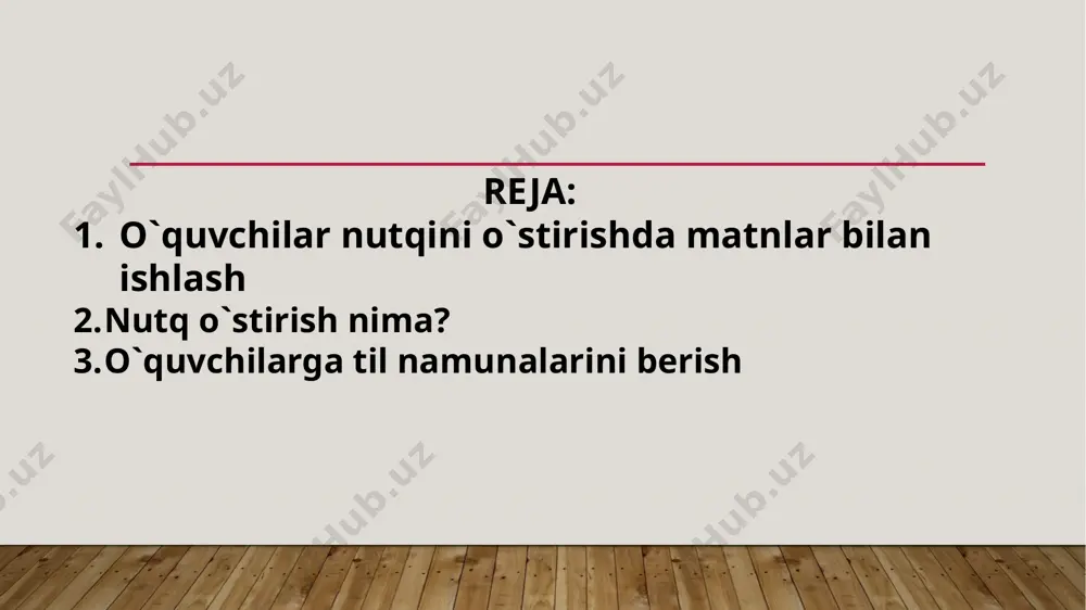 ichki nutq hisoblanadi. ichki nutq eshittirilmagan va yozilmagan “o`ylangan” nutqdir, bu nutq fikrlovchi kishining o`ziga qaratiladi. tashqi nutq tovushlar yordamida eshittirilib yoki grafik belgilar bilan yozilib, boshqalarga qaratilgan nutqdir. o`quvchilar nutqini o`stirishda matnlar bilan ishlash ham katta ahamiyatga egadir. o`qituvchilar tomonidan o`quvchilar yoshiga mos bo`lgan matnlar tanlanadi. tanlangan matnlar qismlarga bo`lib o`qituvchi va o`quvchilar tomonidan sarlavha tanlanadi. shu jarayonda o`quvchilarning tezkor fikrlash, mantiqiy o`ylashi va topqirligi rivojlanib boradi. ularga berilgan matnlar ko`proq hayotiy va tabiatga bog`liq bo`lsa mazmunini tushunishlari oson bo`ladi. o`quvchilar bu kabi jarayonlarda tez-tez ishtirok etsalar ularning nutqida o`sish va rivojlanishni kuzatishimiz mumkin. nutq o`stirish nima? agar o`quvchi va uning tildan bajargan ishlari ko`zda tutilsa, nutq o`stirish deganda tilni har tomonlama (talaffuzi, lug`ati, sintaktik qurilishini, bog`lanishli nutqni) faol amaliy o`zlashtirish tushiniladi. agar o`qituvchi ko`zda tutilsa, nutq o`stirish deganda, o`quvchilarning tilning talaffuzi, lug`ati, sintaktik qurilish va bog`lanishli nutqni faol egallashlariga yordam beradigan metod va usullarni qo`llash tushuniladi. nutq faoliyati …