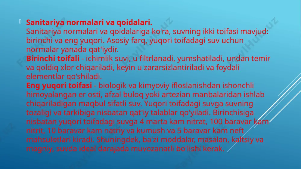 ichimlik suvining sifati va salomatligi - Page 5
