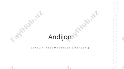 andijon — PPTX