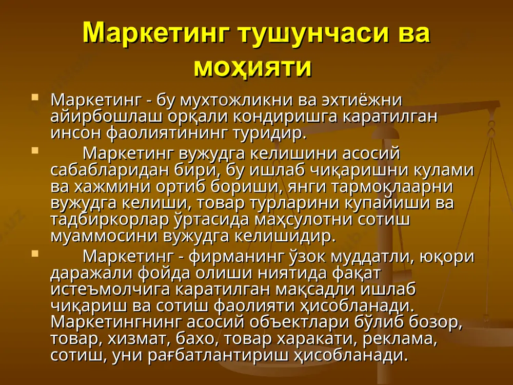тадбиркорлик фаолиятида маркетинг тадқиқотларининг моҳияти - Page 3