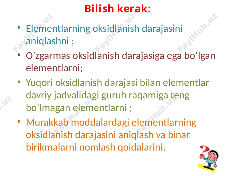 elementlarning oksidlanish darajasi - Page 3