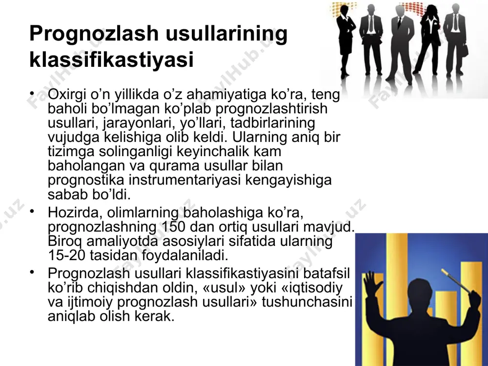 ert baholash usuli individual va kollektivga bo’linadi. individual ekspert usuli, sohalari bir-biriga bog`lanmagan ekspert mutaxassis fikrlaridan foydalanishga asoslangan. ko’pincha prognozni shakllantirishda quyidagi ikki usul qo’llaniladi: intervyu. analitik-ekspert baholash.