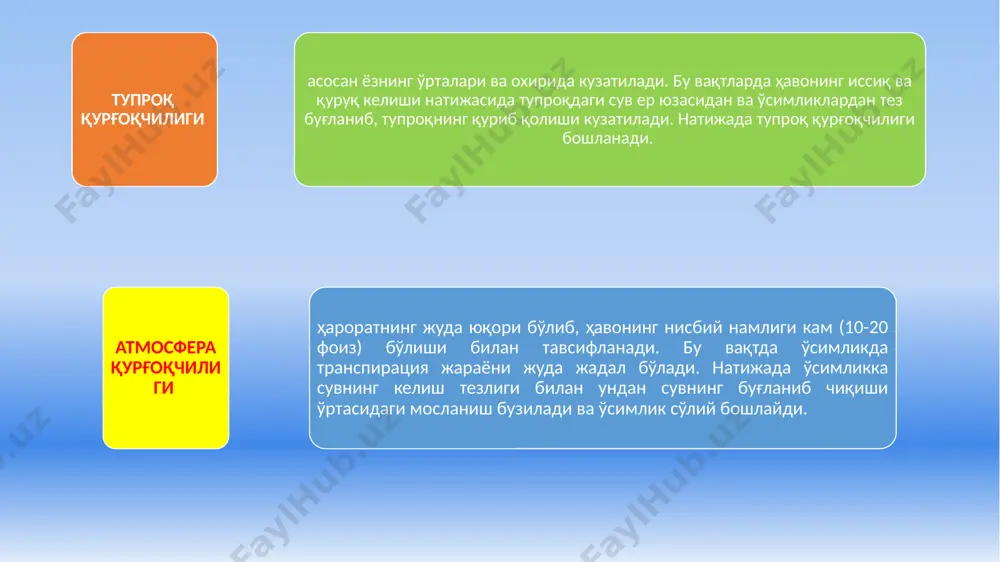 suving etishmasligi va o'simliklar - Page 3