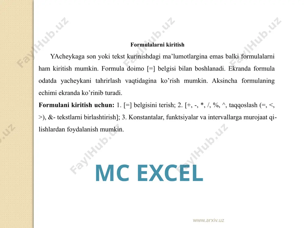 excelda diagrammalar bilan ishlash - Page 4