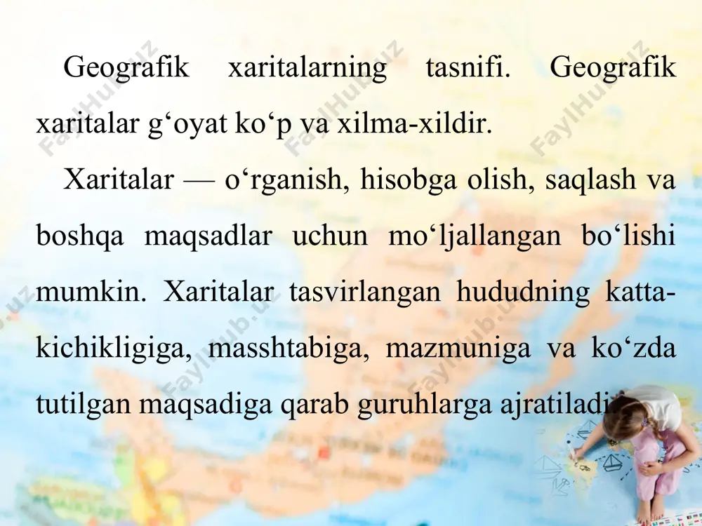 geografik xaritalar va ularning turlari. atlaslar, globuslar 6-sinf - Page 4