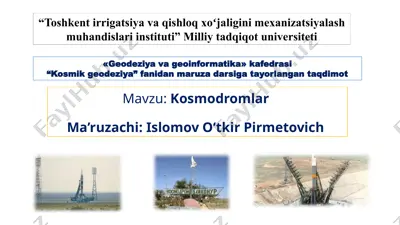 kosmodromlar — PPTX