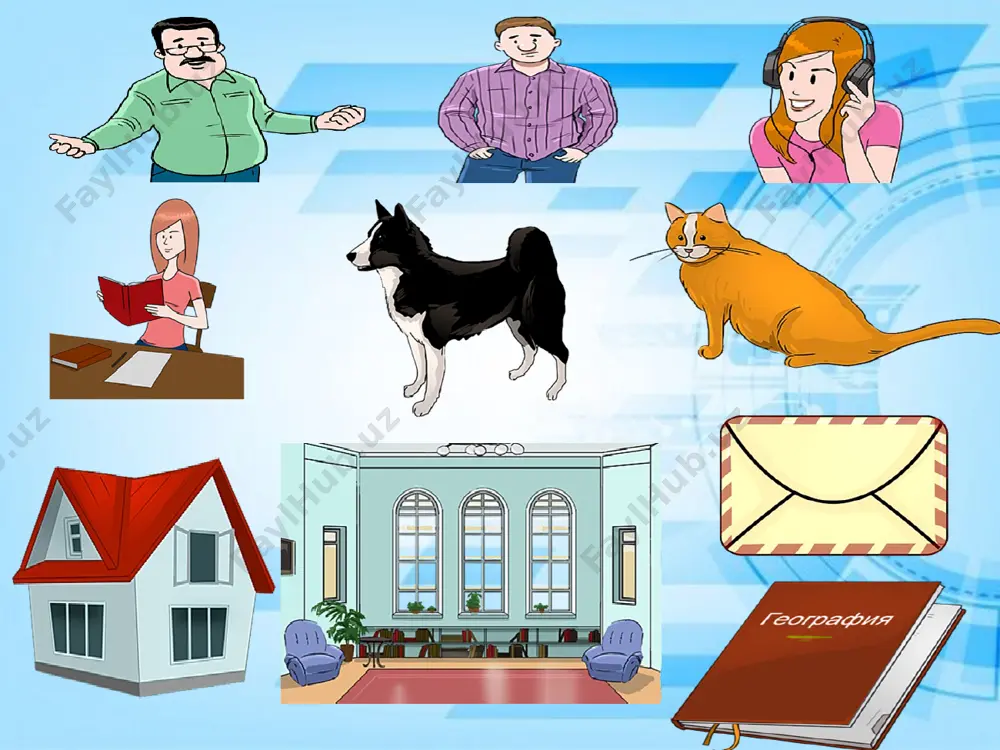 axa, kray, salon, zima, ovragi, volos flagi, kogti, otkosi, disk kosi, veter, venik, antenna. do (skorogo) svidaniya – hayr vsego xoroshego! (vsego dobrogo!) – yaxshi qoling! yaxshi boring! hayr! do (skoroy) vstrechi! – kurishguncha ! hayr! do zavtra! – hayr! ertagacha! do vechera! – hayr! oqshomgacha!(kechgacha!) schastlivogo (dobrogo (vam) puti! – oq yo`l! safaringiz behatar bo‘lsin! proshay/te! – hayr! alvido! xoroshego (vam) otdixa! – yaxshi dam oling! napishi/te mne, pojaluysta! – iltimos, menga yoz/ing! proshanie – hayrlashuv domashnee zadanie 1.vipolnit zadaniya 2.viuchit novie slova 3.viuchit tekst 4.viuchite stixotvorenie temi dlya samoobrazovaniya: 1.«termezskiy ekonomicheskiy universitet ekonomiki i servisa» image2.png image11.png image12.png image3.png image4.png image5.png image6.png image7.png image8.png image9.png image10.png image13.png image14.png image15.png image1.jpg /docprops/thumbnail.jpeg