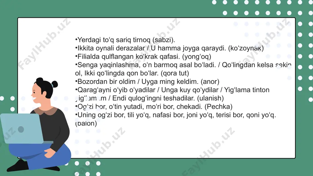 topishmoq matni ustida ishlash - Page 4