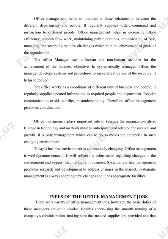 n business administration, management, or a related field. some may also consider candidates with an associate degree or relevant certification. bachelor's degree emphasis: employers often look for candidates with a bachelor's degree because it demonstrates a higher level of education and a broader understanding of business principles. a degree in business administration, management, or a related field provides a solid foundation in areas such as finance, marketing, operations, and organizational behavior, which are directly applicable to the role of an office manager. specialized degrees: while a bachelor's degree in business administration or management is common, candidates with specialized degrees may also be well-suited for office manager positions. for example, a degree in office administration, organizational leadership, or human resource management may provide specialized knowledge and skills that align closely with the responsibilities of an office manager. associate degree consideration: while not always required, some employers may consider candidates with an …