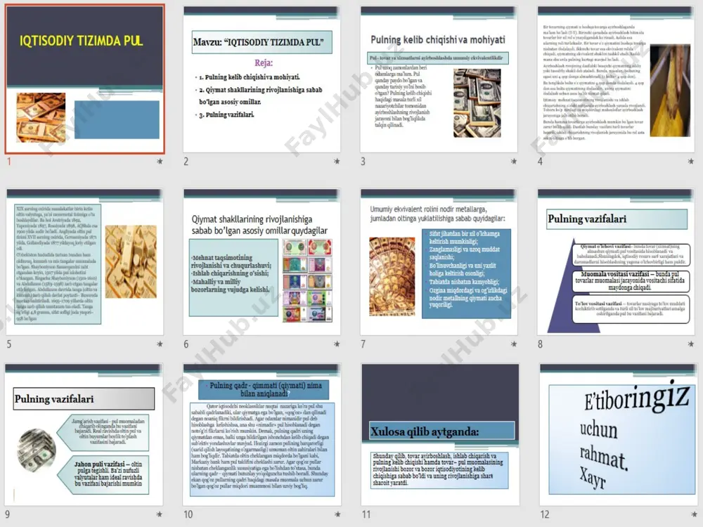 iqtisodiy tizimda pul - Page 3