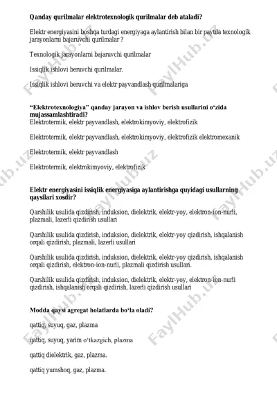 elektrotexnologik qurilmalar — PDF