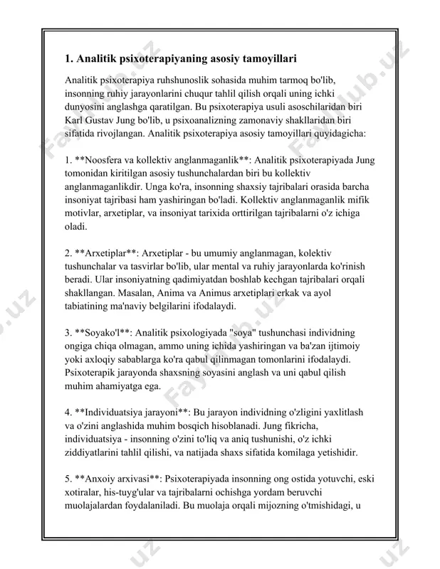 izimli va holistik tabiatiga e'tibor qaratadi. "gestalt" nemis tilidan "butunlik" yoki "tuzilish" degan ma'noni anglatadi, bu maktabning asosiy g'oyasi shundaki, ruhiy jarayonlar yoki tajribalar alohida-alohida qismlarga ajratib bo'lmaydigan butunliklar sifatida qaralishi kerak. gestalt psixologiyasining nazariy asoslaridan biri "butunlik prinsipi" bo'lib, bunda inson miyasida qabul qilingan ma'lumotlar alohida qismlar sifatida emas, balki yagona tuzilma sifatida ko'rib chiqiladi. misol uchun, inson biror rasmni ko'rganida, u rasmning alohida ranglari yoki chiziqlariga emas, balki umumiy tuzilishi va mazmuniga e'tibor qaratadi. bu ushbu psixologiya maktabining asosiy g'oyalari ishtirokida ishlab chiqilgan bir qancha qonuniyatlar bilan qo'llab-quvvatlanadi. gestalt psixologiyasining ba'zi muhim tamoyillari quyidagicha: 1. **tuzilma (strukturallik) tamoyili**: bu tamoyil bo'yicha inson qabul qilayotgan narsa uning alohida qismlari emas, balki ularning ma'noli butunlik sifatida shakllanishidir. inson miyasida turli ranglar, chiziqlar va shakllar umumiy yaxlitlik sifatida tushuniladi. 2. **yakuliyat (yaqinlik) tamoyili**: ushbu tamoyilga ko'ra, inson bir-biriga yaqin bo'lgan elementlarni guruhlash uchun moyildir, chunki ular yaqinlik tufayli yagona tuzilma yaratadi. …