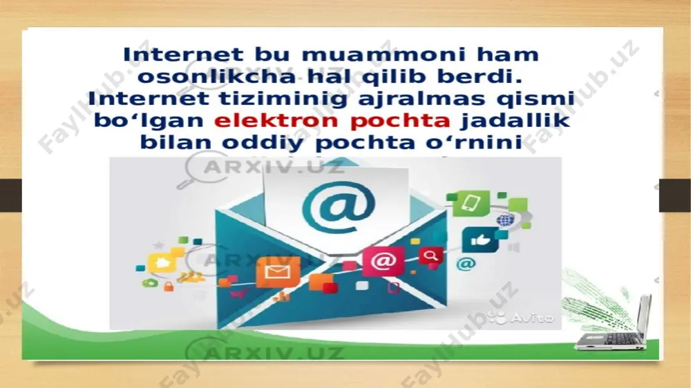 internet va elektron pochta taqdimoti - Page 5