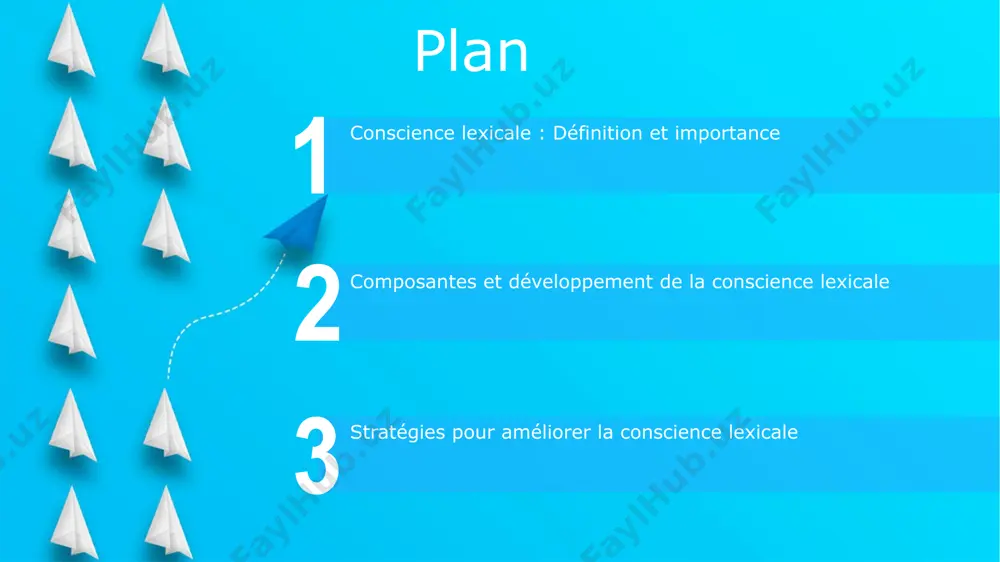 e d'environ 150 000 mots pour un adulte. conscience lexicale et lecture/écriture les interventions ciblant la conscience lexicale, avec 15 minutes d'exercices quotidiens pendant 8 semaines, montrent des améliorations significatives dans la compréhension et la production écrite, mesurées par des tests standardisés. la conscience lexicale en lecture aide l'enfant à identifier les mots inconnus, améliorant sa capacité à comprendre un texte. un vocabulaire de 5000 mots augmente la fluidité et la compréhension. développement de la conscience lexicale start la conscience lexicale, ou métalangue, se développe dès l'âge de 4 ans, permettant aux enfants de réfléchir sur la structure des mots et d'identifier les 26 lettres de l'alphabet. l'acquisition de la conscience lexicale implique 5 composantes clés, dont la segmentation phonémique, l'identification des rimes, et la manipulation des morphèmes, contribuant à un vocabulaire de plus de 10 000 mots à l'âge de 10 ans. importance de la conscience lexicale elle renforce …
