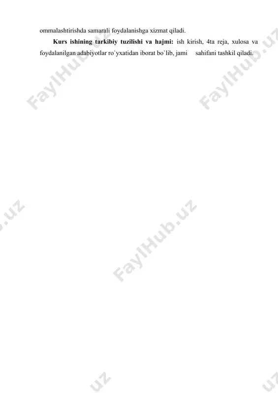 siyosatining ustuvor sohasi deb ehlon kilganmiz. komil inson deganda biz, avvalo, ongi yuksak, mustaqil fikrlay oladigan, xulk-atvori bilan o’zgalarga ibrat bo’ladigan bilimli, mahrifatli kishilarni tushunamiz” . uzluksiz ta’lim tizimining asosiy va muhim tarkibiy bosqichlaridan biri sanalgan umumiy o’rta, shu jumladan, boshlang’ich ta’lim shaxsning har tomonlama yetuk, barkamol bo’lib voyaga yetishida o’ziga xos o’rin tutadi. mustaqillik yillarida yaratilgan va boshlang’ich ta’lim mazmuni va ustuvor tamoyillarini yorituvchi xujjatlar (jumladan, “boshlang’ich ta’lim kontsepsiyasi”) da uzluksiz ta’lim tizimining mazkur bosqichini tashkil etishda quyidagi maqsad larga erishish zarur ekanligi ko’rsatilgan: bolalarning psixologik va fiziologik salomatliklarini muhofaza qilish va mustahkamlash; barcha faoliyat turlari bo’yicha bolalar tashabbusini uyg’otish va qo’llab-kuvvatlash; muloqot va hamkorlik ko’nikmalarining shakllanishiga erishish; o’ziga ijobiy baxo berish va o’ziga bo’lgan ishonchni qo’llab- quvvatlash; o’quv mustaqilligini shakllantirish (o’qishga bo’lgan xohish va ko’nikma, shuningdek, shaxsiy imkoniyatlari darajasini kengaytirib borish). mazkur maqsadlarga erishishda quyidagi vazifalarning ijobiy hal etilishi muxim ahamiyatga ega: 1.bolalarning ongi va tafakkurida mavjud bo’lgan …