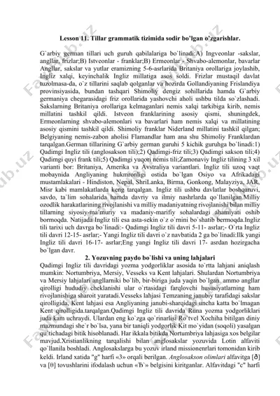 tillar grammatik tizimida sodir bo’lgan o’zgarishlar — DOCX