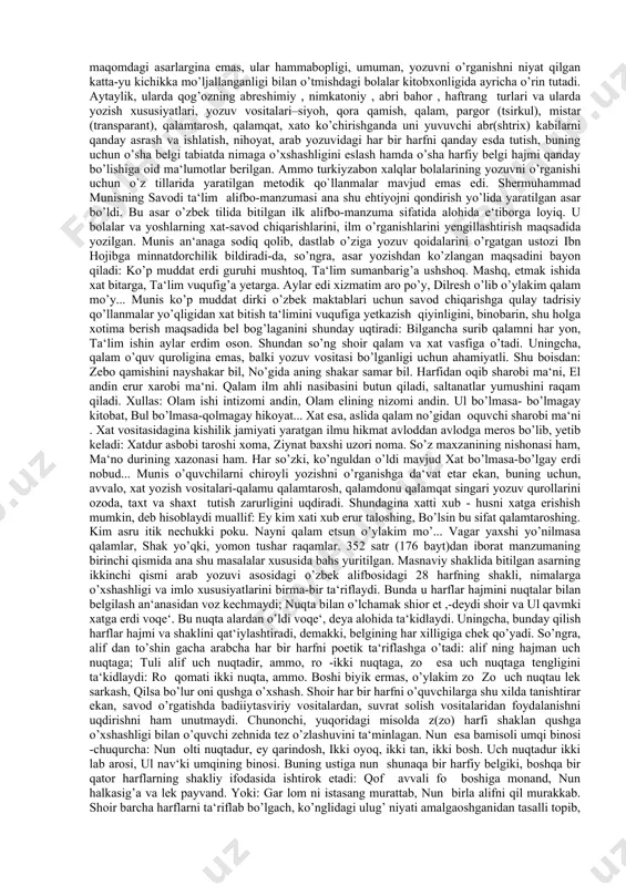 katta-kichik masal-hikoyalar ham keltirilganligi uchun adib uni zarbulmasal deb nomlagan. qushlar obrazlari asarning asosiy mazmunini belgilaydi, hayvon-hasharot va kishi obrazlari qushlarning o’zaro suhbatlarida, ular tomonidan keltirilgan naql-u rivoyatlarda namoyon bo’ladi. asar sujetidagi voqealar xalq ertaklariga monand yozilgan: yapaloqqush o’g’li kulonkir sultonni uylantirish maqsadida o’z yaqini ko’rqushni boyqush huzuriga sovchilikka yuboradi. boyo’g’lining nihoyatda go’zal, quyosh yanglig’ gunashbonu ismli qizi bor edi. yapaloqqushning har qancha qalin bo’lsa topilur deya o’z tarafidan sovchilikka borishga unaganida, ko’rqush quyidagi maqollar orqali unga gap uqtirmoqchi bo’ladi: bor maqtansa topilur, yo’q maqtansa chopilur , yolg’on masal turmas , uyat o’limdan qattiq , ermon yog’ochining egilgani–singani, er yigitning uyalgani – o’lgani , oyoq yugurigi oshqa, og’iz yugurigi boshqa... sen kim, boyo’g’lining eshigiga kishi yubormoq kim? hech bilmasmusenki, teng tengi birla, tezak qopi birla . yapaloqqush: andin bizning nima kamligimiz bor?",–deganda esa ko’rqush: maqtangan qiz to’yda uyalur , o’zini maqtag’on o’lumning qarovuli . sening ahvoling olamg’a ma‘lumdir. oyni etak …