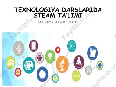 texnologiya darslarida steam ta’limi — PPTX
