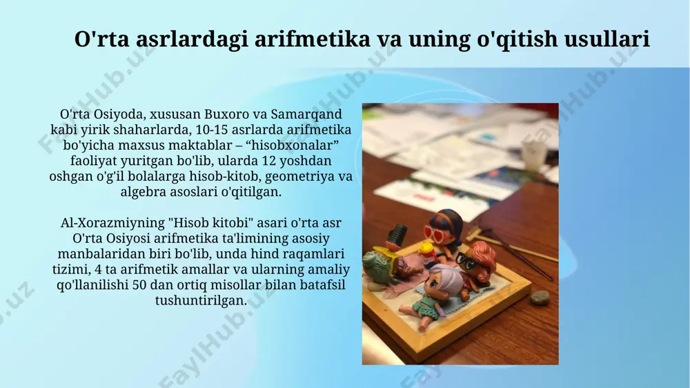 oʻrta osiyoda arifmetika taraqqiyoti va uning oʻqitilish tarixi - Page 3