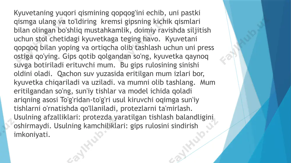protezni topshirish, pishirish va adoptatsiya prateza - Page 5