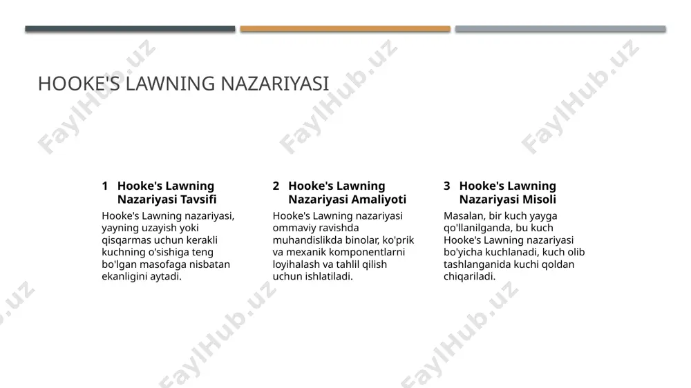 ss turlariga qarshi turuvchi qurilishlarni dizayn qilish uchun juda muhimdir. jeolojiyada elastiklik nazariyasi 1 2 3 jeolojiyada elastiklik nazariyasining ta'rifini seismologiyada elastiklik nazariyasinin qo'llanilishi neftniy inshootlarida elastiklik nazariyasining ahamiyati jeolojiyada elastiklik nazariyasi, chog'lar va boshqa geologik materiallarning qanday qilib suyilib va stress ostida tik bo'lishi, elastik xulqini ko'rsatadi. seismologiyada, elastiklik nazariyasi sezim to'lqinlari qanday qilib yer qabiginidagi tarmoq bo'ylab sayohat qilishini va chog'lar zilzilalar paydo bo'lganda chog'lar qanday qilib javob berishini tushunishga yordam beradi. neftniy injinerga elastiklik nazariyasi chog'lar qanday qilib bosilib qolishini oldindan bashorat qilishda foydalanadi, bu drilling va ekstraksiya jarayonlarini optimallashtirishga yordam beradi. iqtisodiyotda elastiklik nazariyati 1 talab narxi elastikligi talab narxi elastikligi, narxda o'zgarishga talab miqdori javob berishni o'lchaydi, elastik talab katta javob beradi. 2 daromad narxi elastikligi daromad narxi elastikligi, mijoz daromadi o'zgarishiga talab miqdori javob berishni o'lchaydi, luks mahsulotlar yuqori daromad narxi elastikligiga ega. 3 boshqa mahsulot narxi elastikligi boshqa mahsulot narxi elastikligi, bitta mahsulotning …