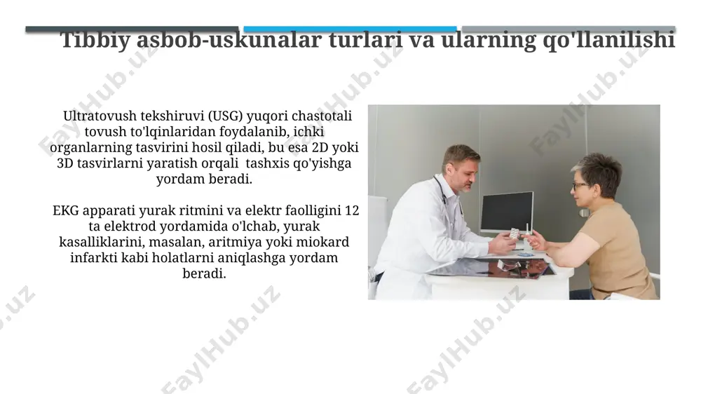 bemorlarni tibbiy asbob uskunalar yordamida tekshirish - Page 5