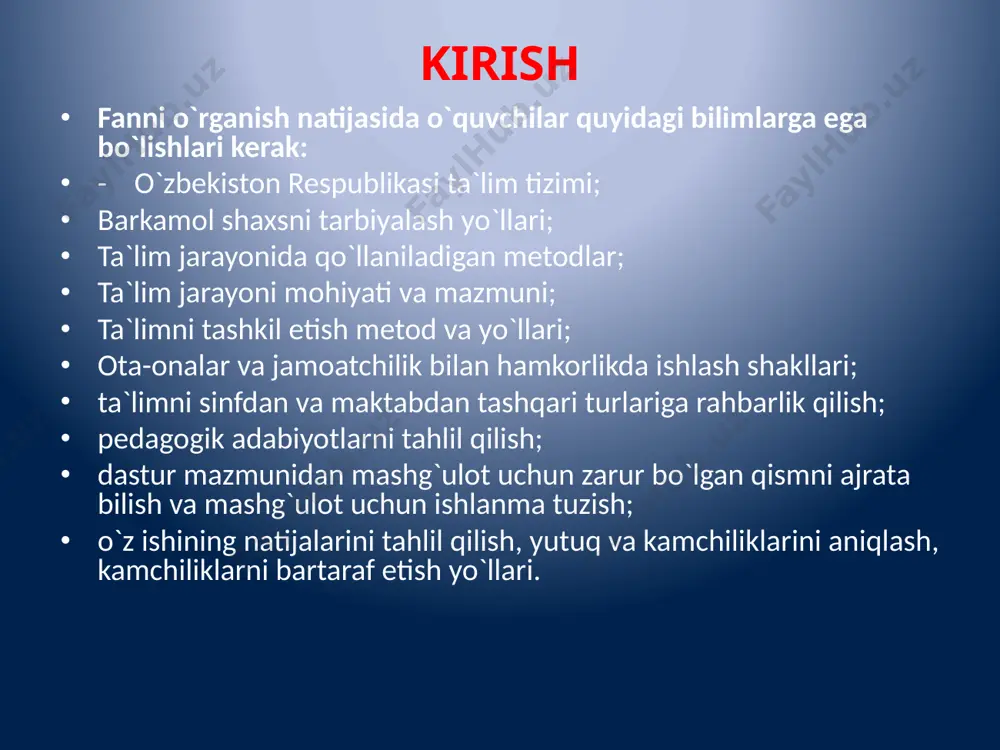 stаhkаm bo`lishi а`zоlаri o`rtаsidа o`zаrо yordаm, hаmkоrlikning qаrоr tоpishidа jаmоа аn`аnаlаri muhim аhаmiyat kаsb etаdi. foydalanilgan adabiyotlar r.mavlonova “pedagogika” toshkent. o’qituvchi 2009 yil. m.g.davletshin. “yosh psixologiyasi va pedagogik psixologiya”. toshkent. o’qituvchi 1976 yil. i.a.karimov. “barkamol avlod o’zbekiston taraqqiyotining poydevori”. toshkent 1997 yil. 5 – bet. i.a.karimov. “barkamol avlod o’zbekiston taraqqiyotining poydevori”. toshkent 1997 yil. 9 – bet. boshlang’ich ta’lim (2009 yil, 4-son) www.aim.uz e’tiboringiz uchun rahmat! audio1.wav image1.png audio2.wav image2.jpeg image3.jpeg image4.jpeg /docprops/thumbnail.jpeg