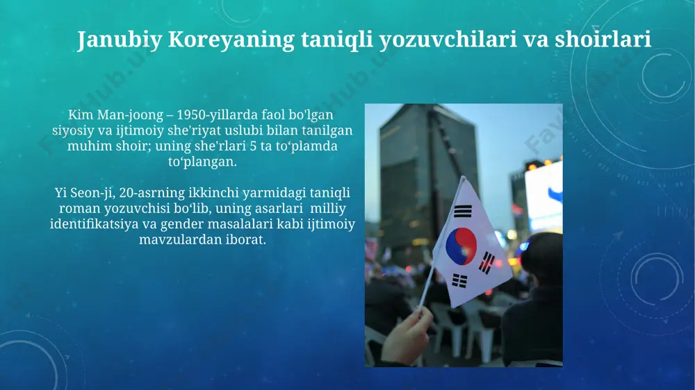 janubiy koreyaning taniqli yozuvchilari va shoirlari - Page 3