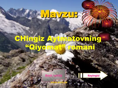 chingiz aytmatovning “qiyomat” romani — PPT