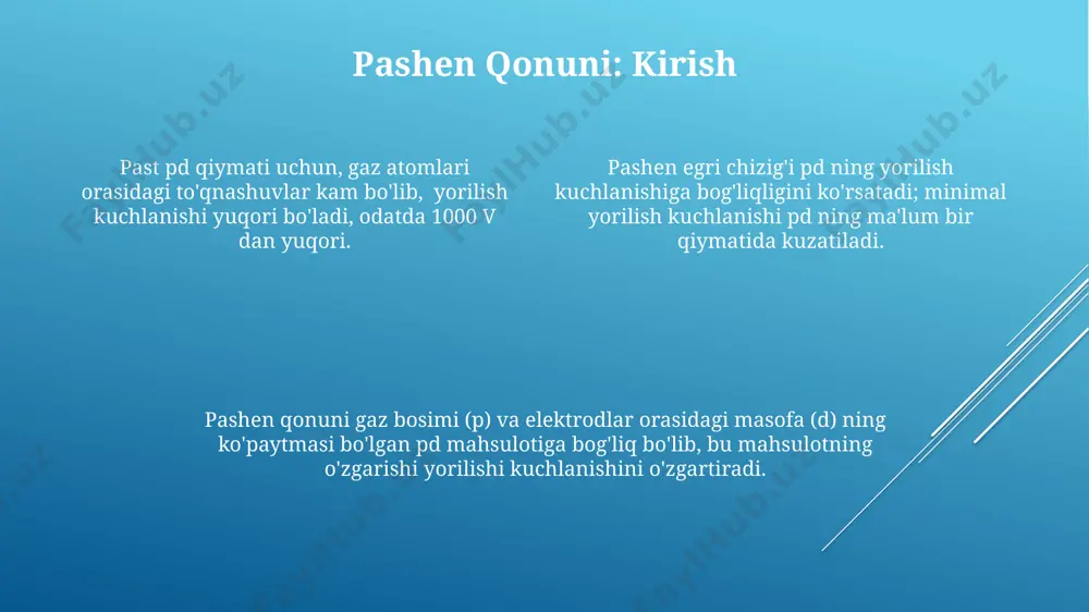 pashen qonuni va razryadlanish kuchlanishi - Page 4