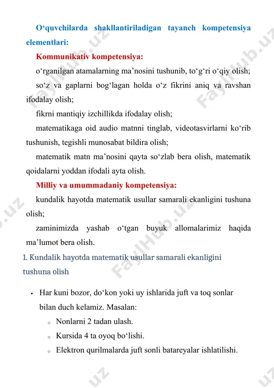 + 4 569 18 560 + 45 680 8. tog‘ cho‘qqilarini o‘sib borish tartibida joylashtiring? adelunga hazrat sulton katta chimyon beshtor 4 301 m 4 643 m 3 309 m 4 299 m savollarga javob bering. a) adelunga cho‘qqisi katta chimyondan qancha baland? b) beshto‘r cho‘qqisi hazrati sulton cho‘qqisidan qancha past? iv. yangi mavzuni mustahkamlash: o‘tilgan mavzu yuzasidan suhbat, savol-javob o‘tkazish orqali bilimlarini mustahkamlash. v. darsni yakunlash: o‘quvchini yutuq va kamchilliklarini muhokama qilish, rag‘batlantirish. vi. uyga vazifani e’lon qilish: tog‘ alpinizmi musobaqasida 664 nafar tajribali va 324 nafar havaskor sportchilar qatnashdi. havaskorlarning yarmini, tajribali sportchilarning esa uchdan bir qismini ayollar tashkil etdi. musobaqaga jami necha nafar ayol sportchi kelgan? o‘ibdo‘: _____________________ _____________ ____________ (imzo) (sana) image3.jpeg image4.png image5.png image6.png image7.png image1.png image2.png