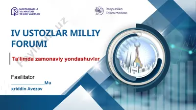 ta’limda zamonaviy yondashuvlar — PPTX