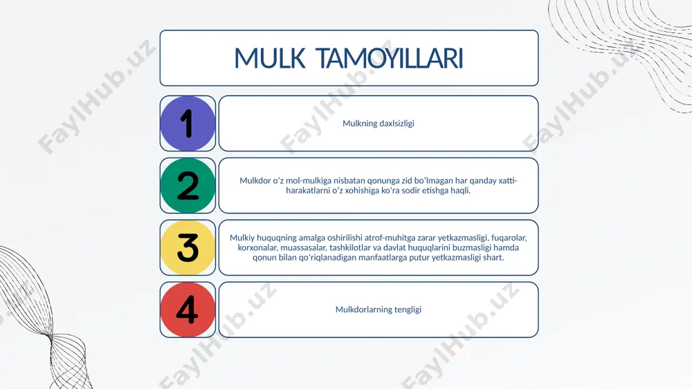 mulk va mulk huquqi tushunchasi va tamoyillari - Page 5