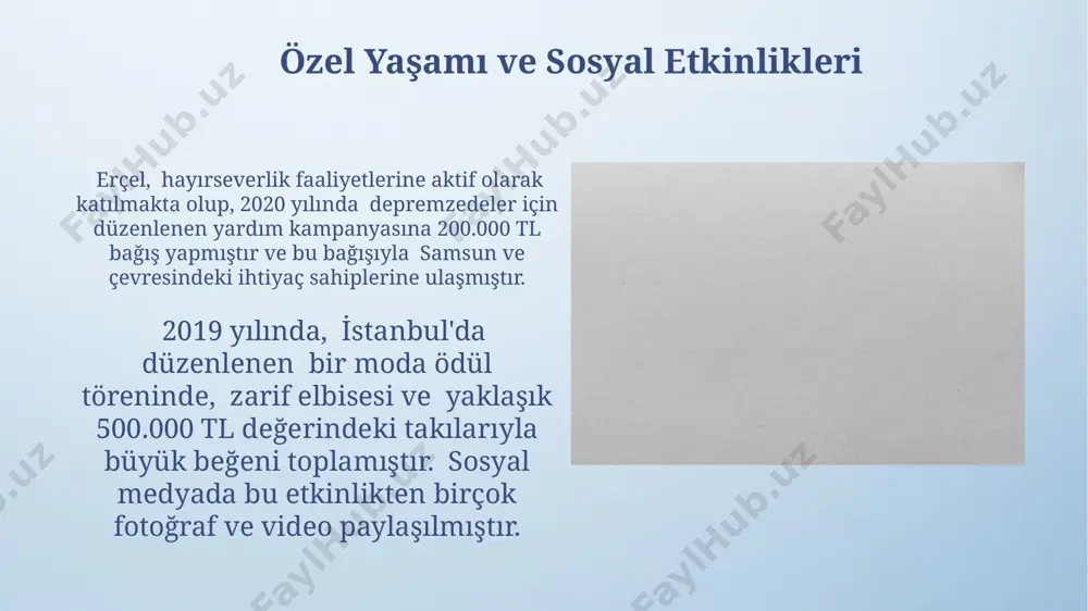 hande erçel hayoti va faoliyatiga oid taqdimot - Page 4