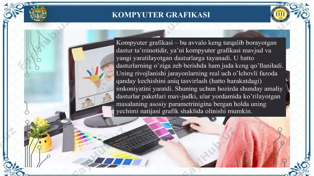 kompyuter grafikasi kompyuterning grafik imkoniyatlari va ularning turlari - Page 5