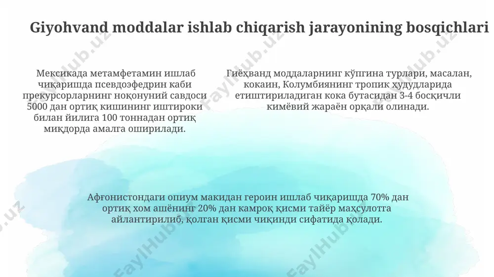bo'g'lovchi moddalar ishlab chiqarish jarayoni - Page 5
