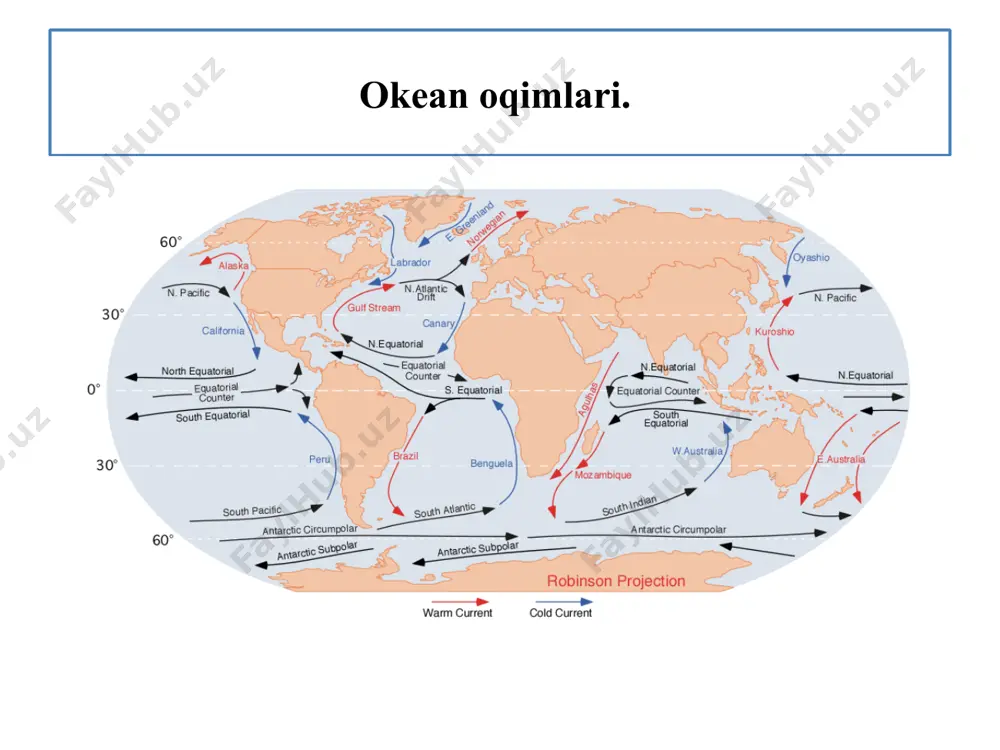 nmoqda. boshqa xildagi yana bir muhim boylik turi dunyo okeani ostidagi mineral resurslardir. quruqlikda uchraydigan deyarli barcha turdagi mineral resurslar dengiz va okean sayozliklarida (shelf) ham mavjud. hozirgi vaqtda anchagina xildagi mineral resurslar dengiz shelflaridan qazib olinmoqda. ayniqsa, fors, meksika qo`ltiqlari, shimoliy, kaspiy, barens kabi dengizlar sayozliklaridan qazib chiqarilayotgan neft va gaz miqdori yildan yilga oshib bormoqda. hozirgi vaqtda okean ostining boshqa xil qazilma boyliklaridan foydalanish ham kuchayib bormoqda. jumladan, buyuk britaniya, kanada, yaponiya, xitoy shelflaridan ko`mir, indoneziya, tailand qirg`oq sayozliklaridan qalayi, shuningdek, olmos (namibiya), qahrabo (rossiya federatsiyasining kaliningrad oblasti), oltin vat emir-marganes konkretsiya (tabiiy qotishma - aqsh) mineral resurslari qazib olina boshlandi.dunyo okeanining uchinchi xil boyligi energetika resurslaridir. bunday boyliklar ko`lami ham juda katta. hozir dengiz suvining qalqishi (ko`tarilishi va pastga tushishi) hosil bo`ladigan energiyani o`zlashtirishda dastlabki yutuqlarga erishilgan. rossiya, knada, aqsh, argentina, avstraliya, xitoy, fransiya, buyuk britaniya davlatlari suv qalqishi energiyasi zaxiralari bilan yaxshi ta`minlangandir. aynan davlatlarning ko`pchiligida …