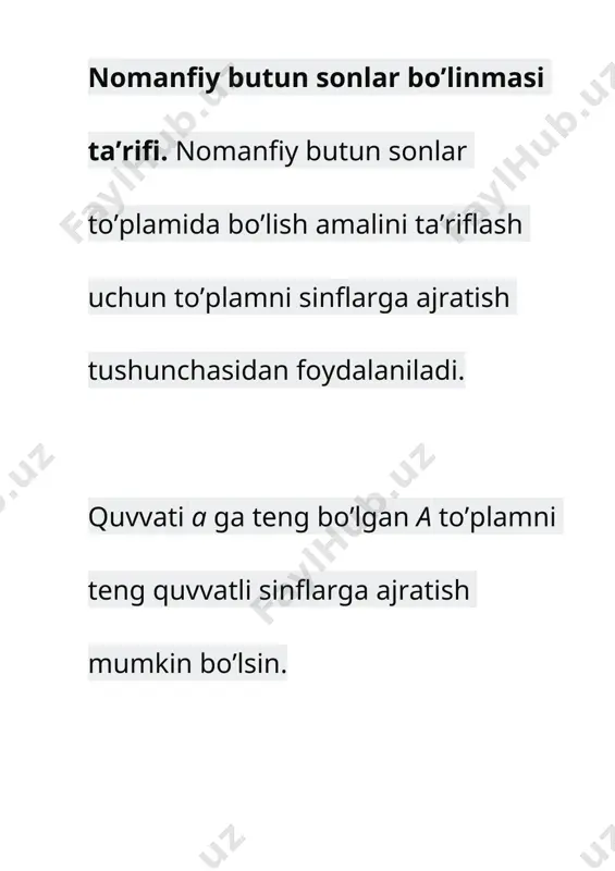 nomanfiy butun sonlar to’plamida bo’linish munosabatlarining ta’rifi va xossalari - Page 4