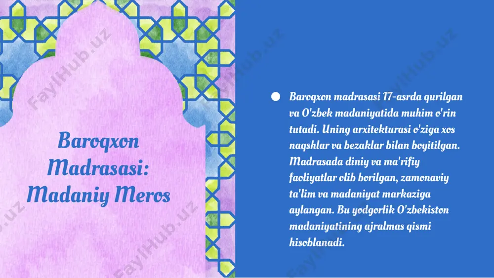 ko'kaldosh madrasasi haqida ma'lumot - Page 4